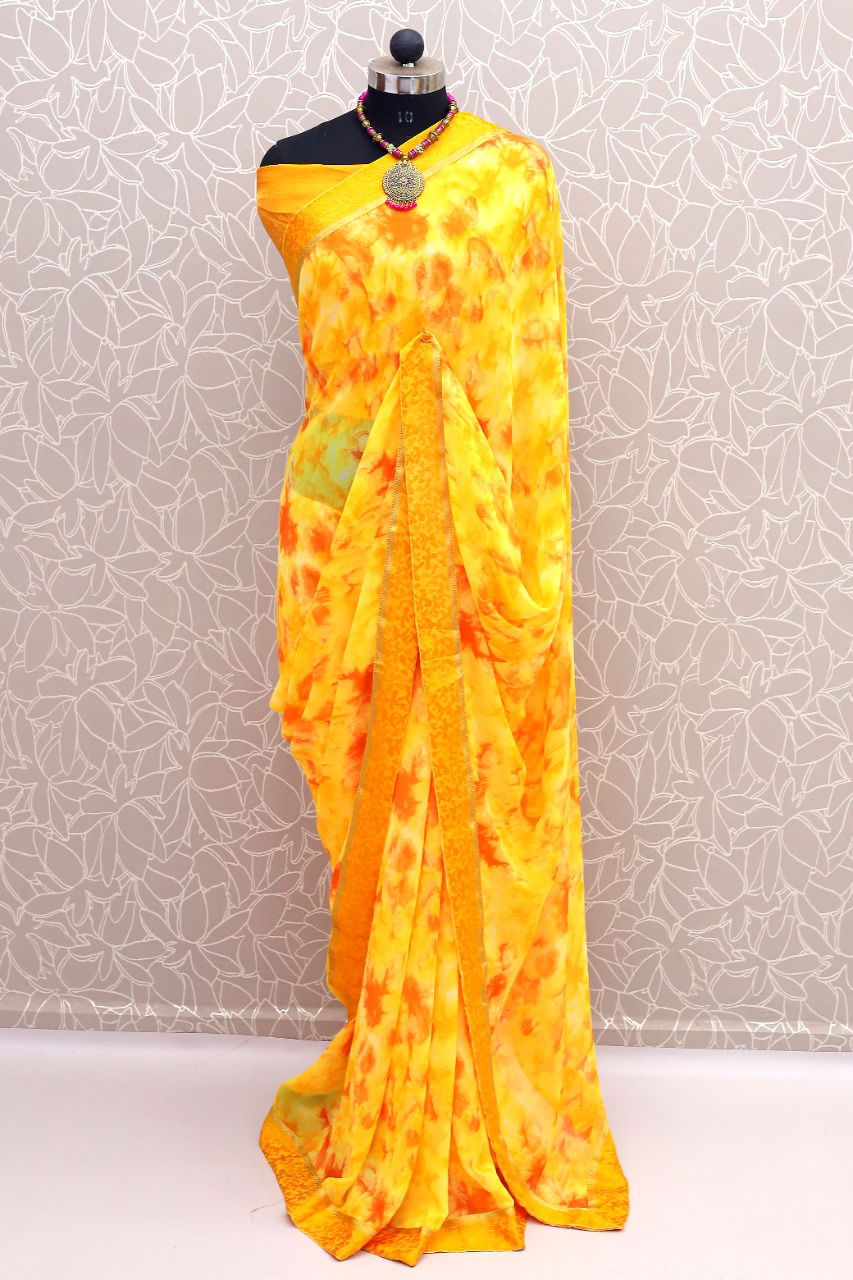 Niharika 12 Georgette Regular Wear Printed Latest Saree Collection